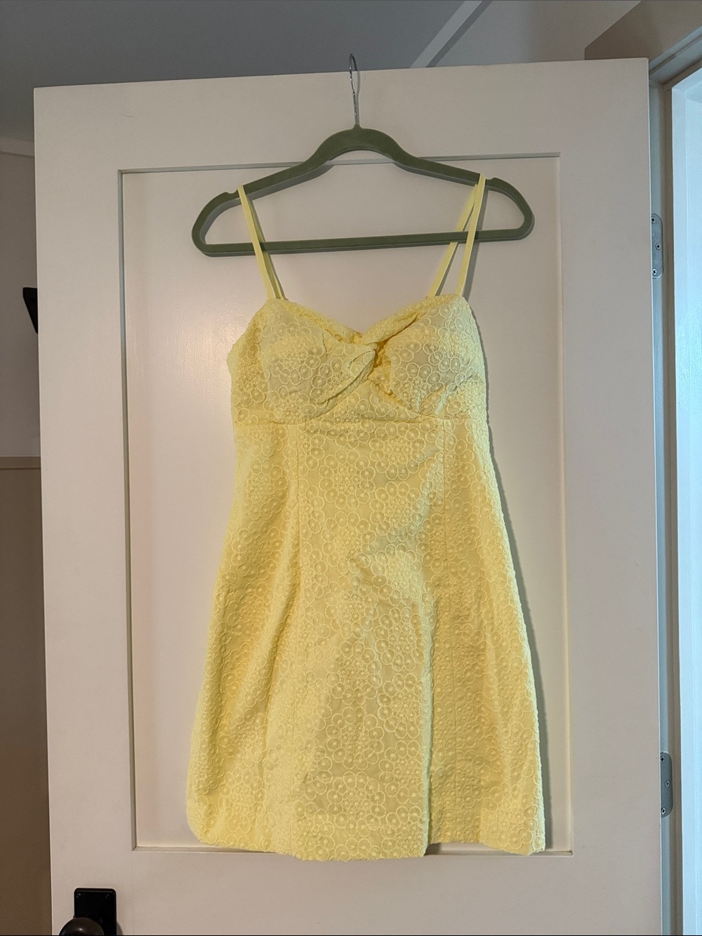 Lilly Pulitzer Lemon Yellow Lace Mini Dress